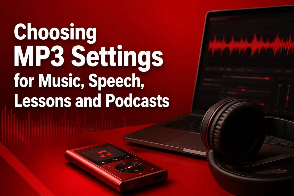 Choosing MP3 Settings for Music