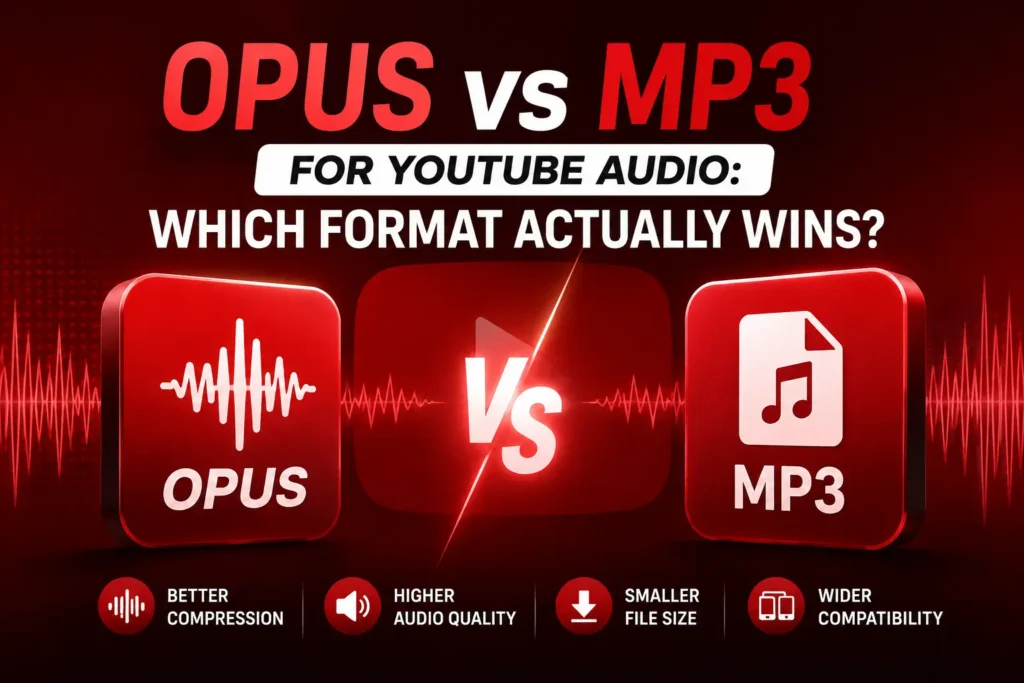 Opus vs MP3 for YouTube Audio
