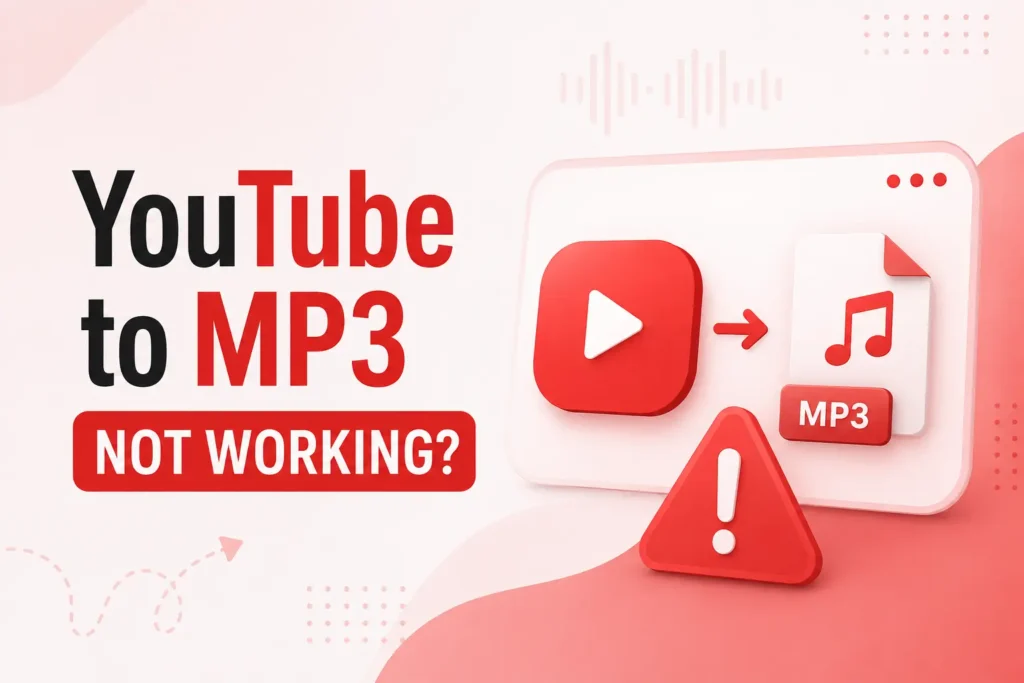 YouTube to MP3 Not Working How to Fix It