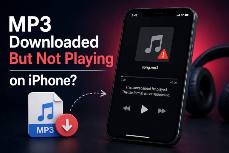 mp3 iphone not playing